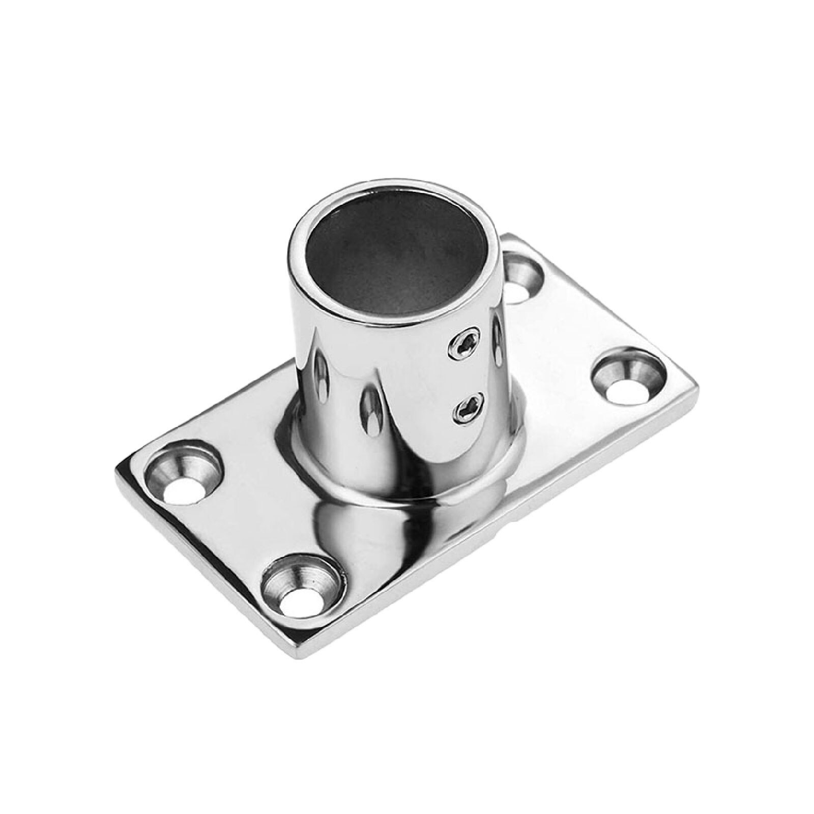 Marine Hardware Boat Rectangular Base Marine Boat Handrail Fitting Hardware Stainless Steel Boat Accesssory: 25mm 90