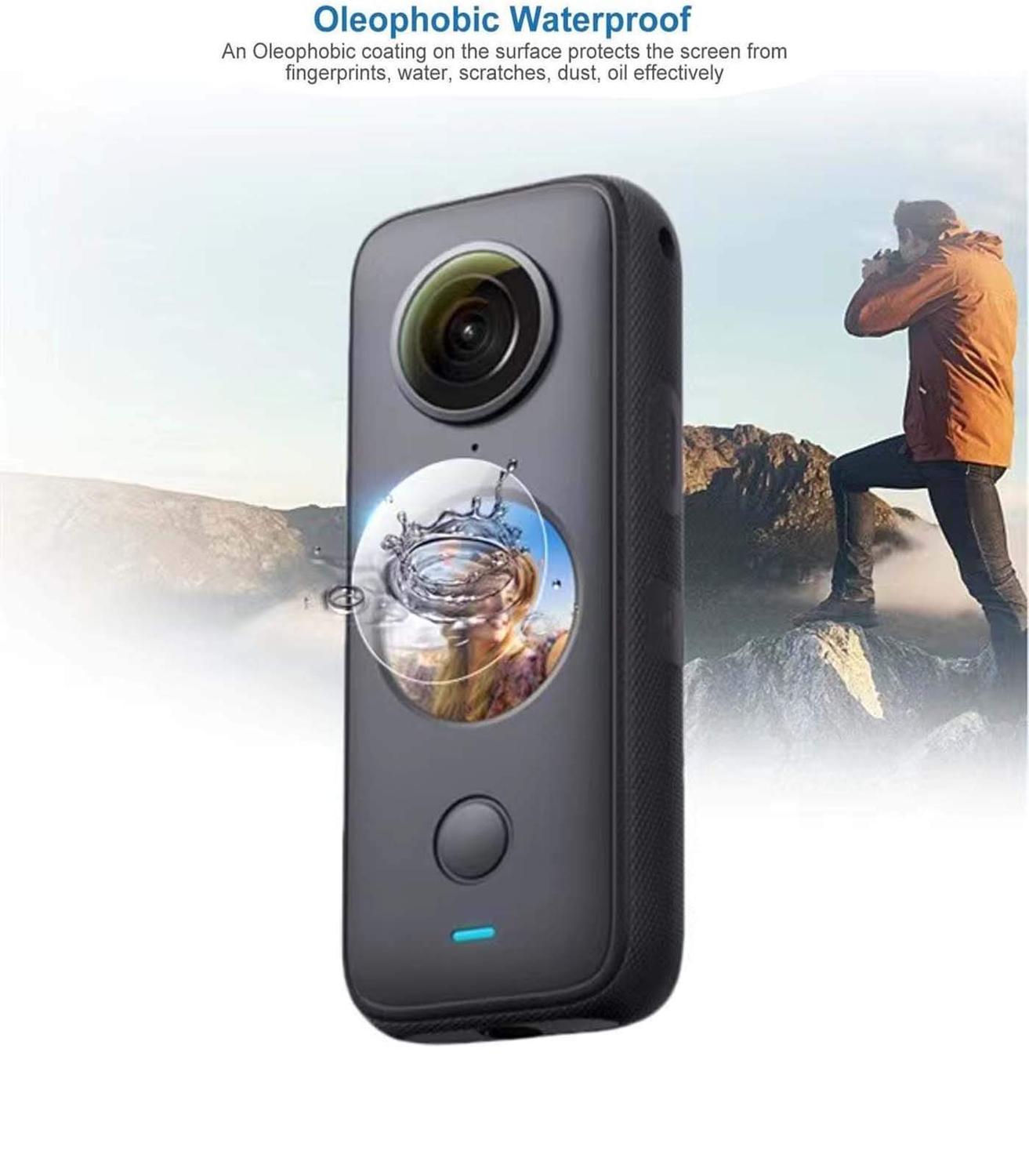 Pellicola Vetro Temperato Per Insta360 ONE X2 - 3 Pezzi Con Durezza 9H Anti Graffi - Foto 3