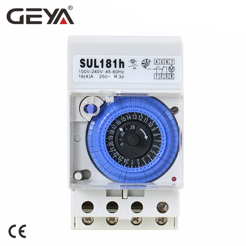 GEYA SUL181h Din Rail Analog Mechanical Timer Switch 30 Minutes Programmable110V 220V Timer