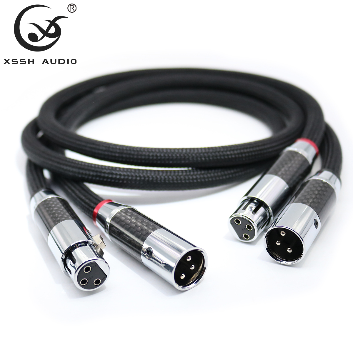 Xlr lydkabel xssh hi-end hifi fa -220 pvc 2 -kernet ren kobber ofc pcocc hun xlr til han xlr rca ledning signallinje rca kabler
