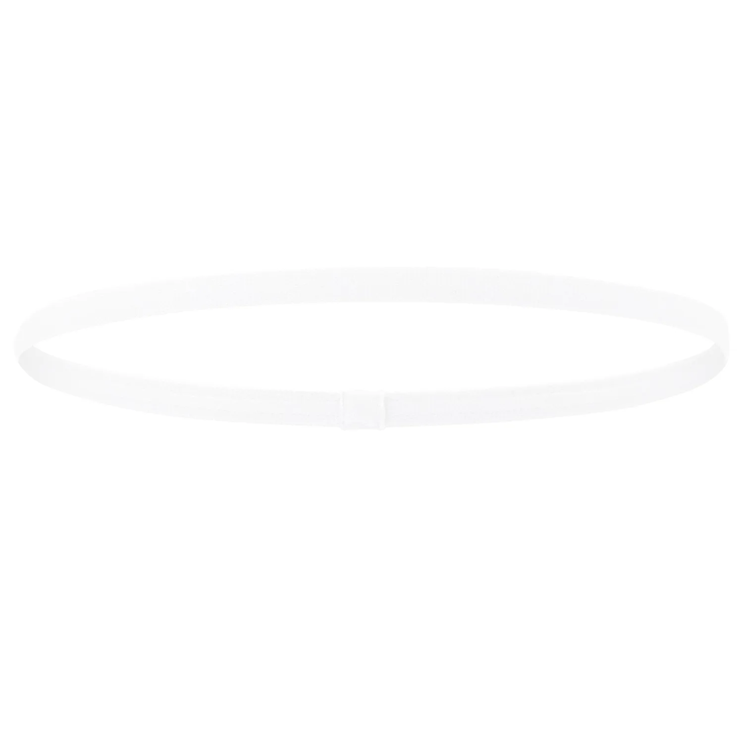 1pc sklisikre elastiske svettebånd utendørs sportspannebånd fitness trening yoga hårbånd fotball løping svettebånd for kvinner menn: Hvit