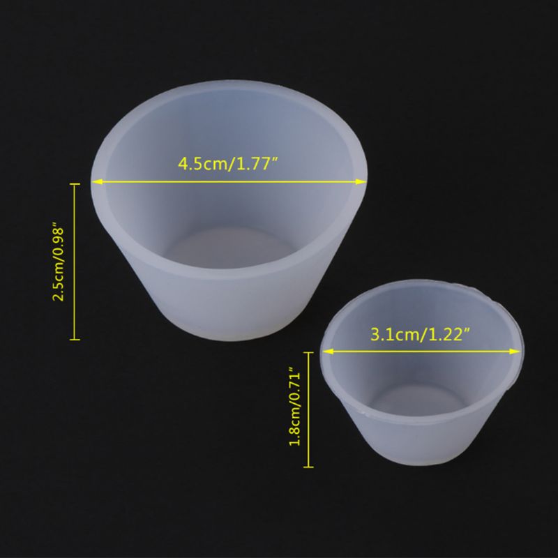 Crystal Epoxy Silicone Mold Dispensing Measuring Cup DIY Jewelry Crafts Making Color Palette Spoon Set