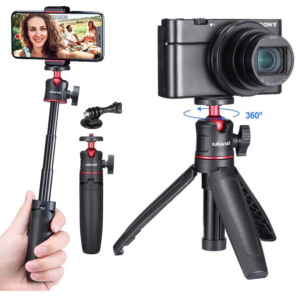 Trípode de palo de Selfie Mini para Cámara de Acción GoPro, accesorio para Vlog, iPhone, Samsung, Smartphone, Sony