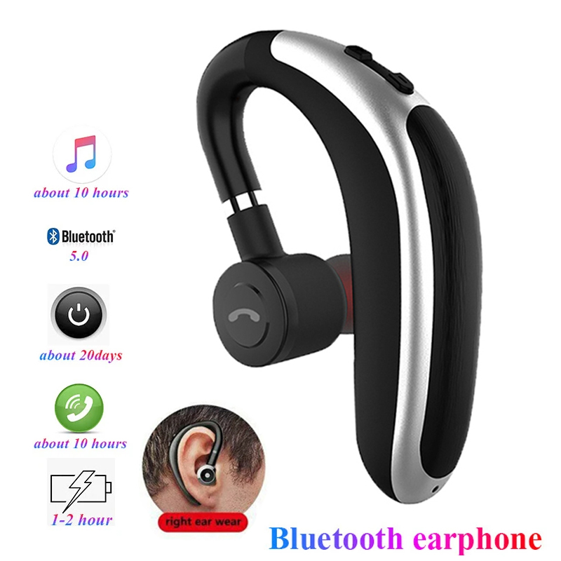 Bluetooth Headsets 5.0 Oortelefoon Waterdichte Draadloze Hoofdtelefoon Met Microfoon Mini Oorhaken Hifi Stereo Muziek Oordopjes Voor Mobiele Telefoon