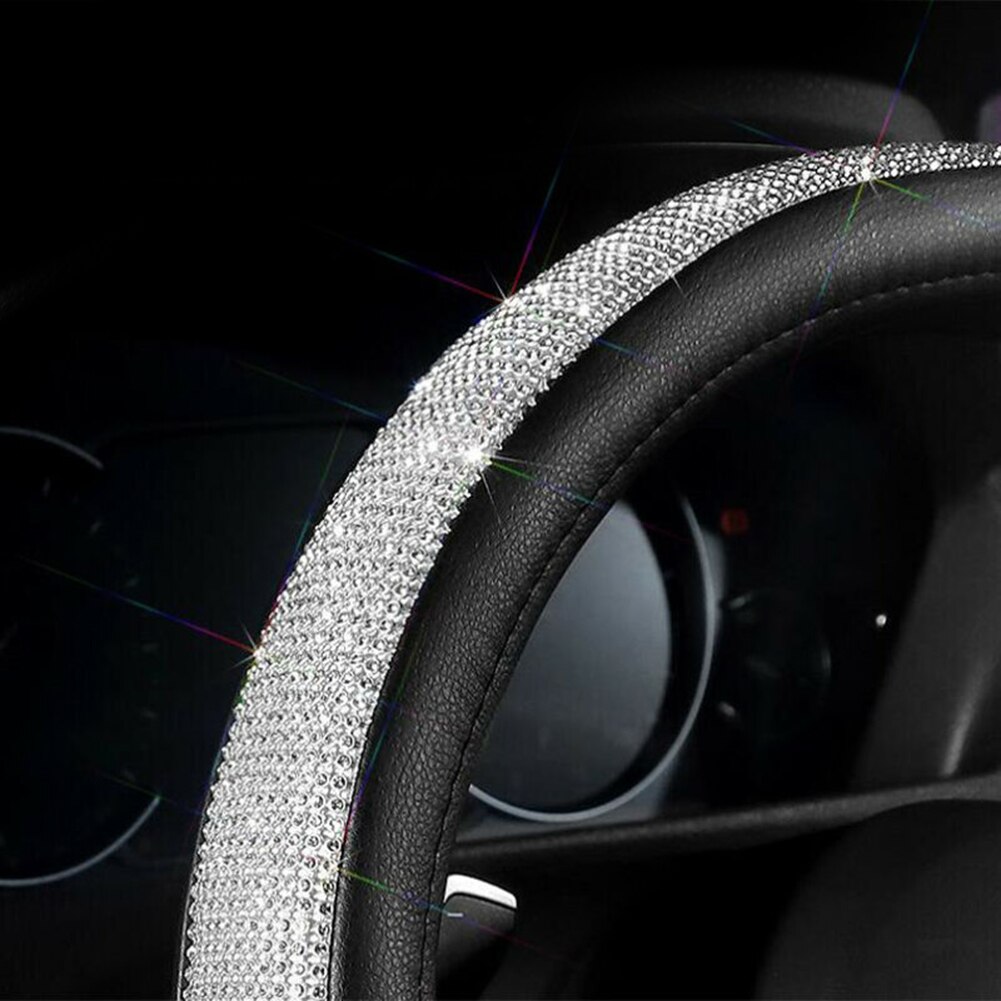 15 inch stuurhoes met glimmende strass steentjes, mooie accessoires voor het interieur