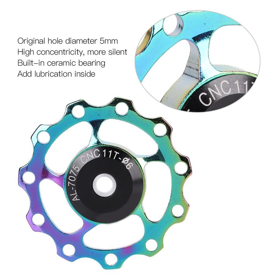 11t 13t cykel bagskifter remskive lejerullehjul til mtb cykel bagskifter hjul keramisk lejeremskive