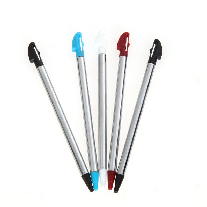 5Pcs Kleuren Metalen Uitschuifbare Stylus Touch Pen Voor Nintendo 3DS Xl N3DS Ll