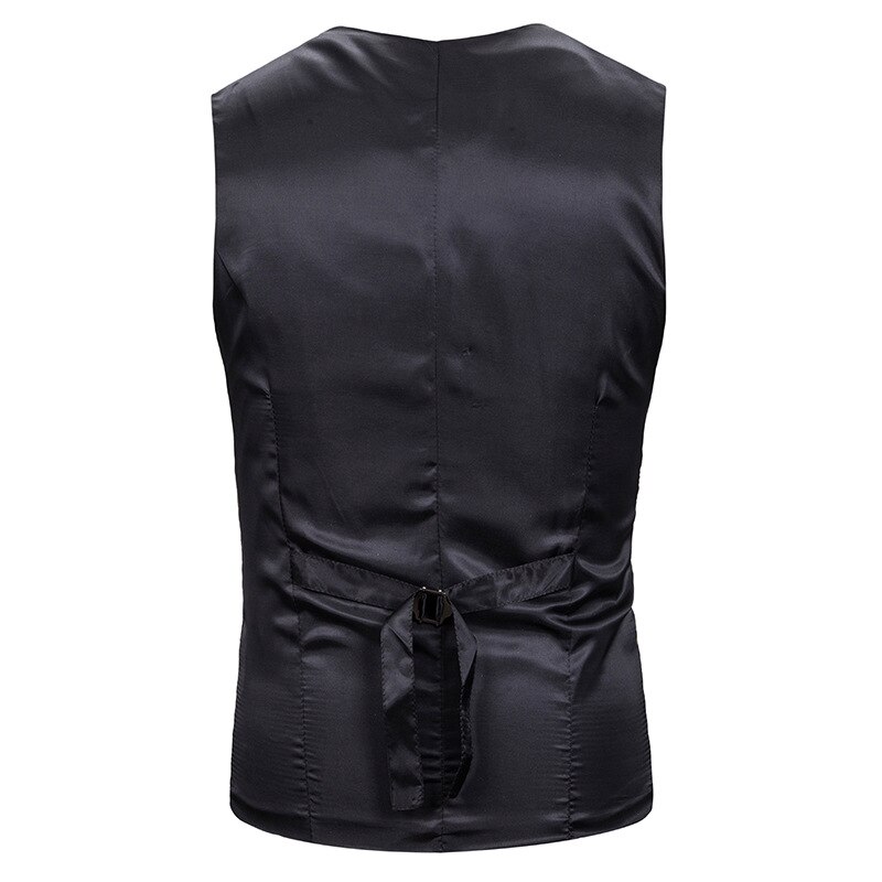 Gilet de costume simple boutonnage à col en v pour homme, style hipster, imprimé mouches et oiseaux, gilet de smoking pour homme, gilet de robe de mariée