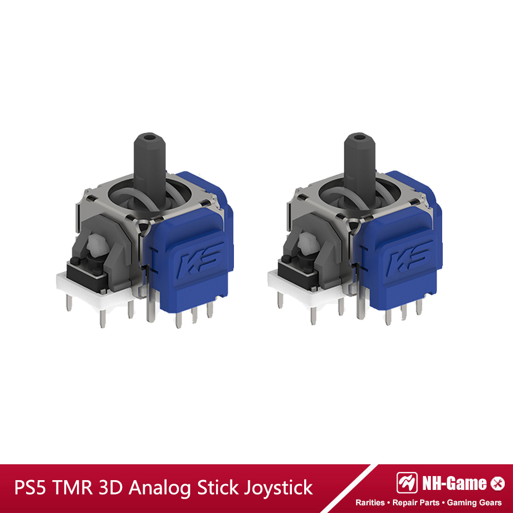 10/20 pçs tmr joystick eletromagnético para ps4 ps5 gamepad 3d analógico substituição polegar vara para xbox ns controlador polegar: LIGHT BLUE