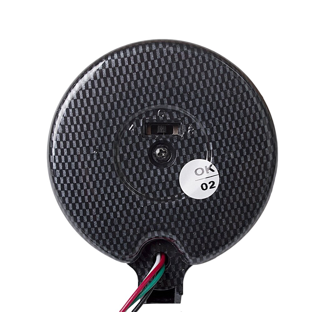 Tacómetro Universal para coche de gasolina, 12V, 3,75 ", 0-8000RPM, piezas de repuesto profesionales para coche, medidor de carcasa de fibra de carbono, luz de cambio ajustable