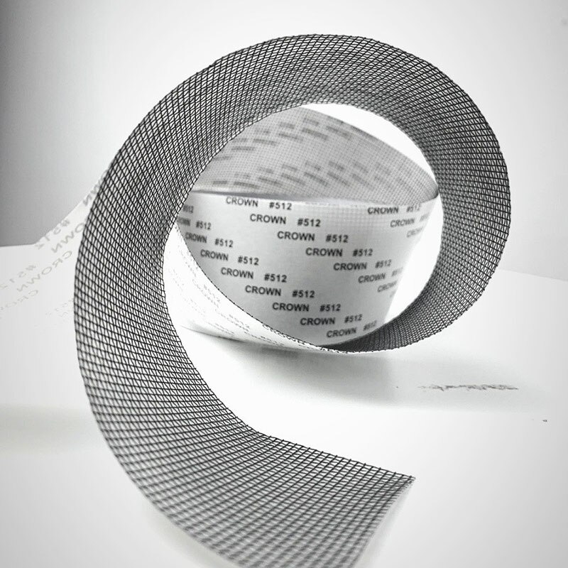 Vindue dør skærm patch reparationssæt sort mesh 5*200cm vindues hul reparation tape