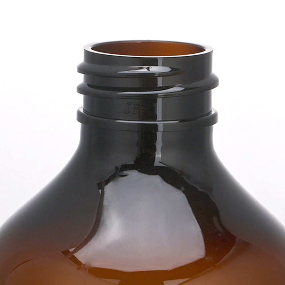 500ml genopfyldelig brun og ravpresset lotionflaske med pumpesprøjte, kæledyrs plastisk lotionflaske