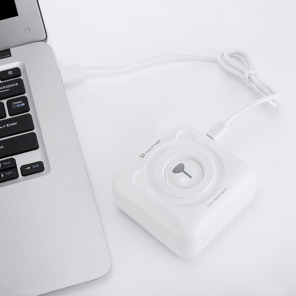 Peripage  a6 mini bærbare fotoskriveren øyeblikks bilde lommeskriver 58 mm utskrift trådløs bluetooth android ios skrivere