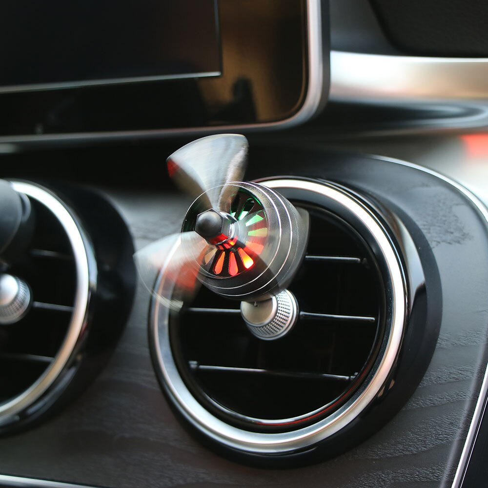 1pc luchtverfrisser auto geur led mini airco ventilatie uitlaat parfum clip frisse aromatherapie geur legering goede accessoires