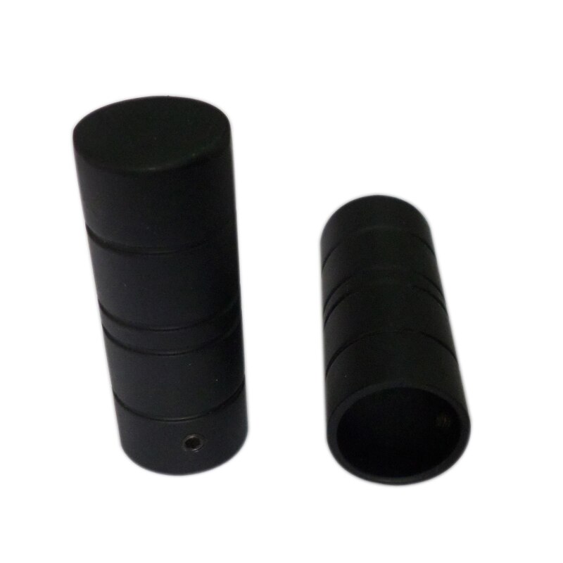 D16mm Gordijnroede Decoratieve Vier Mouw Schot, gordijn Accessoires Eindstukken voor Raamdecoratie: black