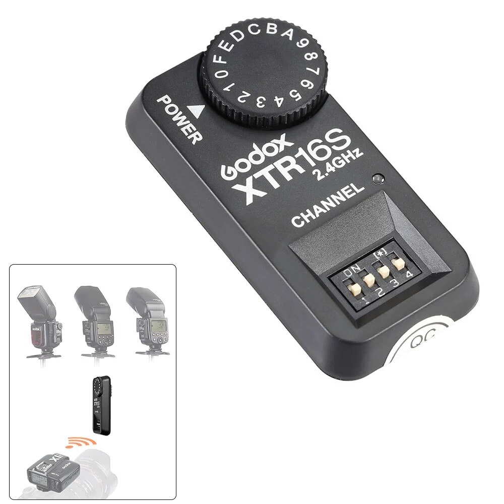 Godox XTR-16S 2.4G Wireless X-system Remote Control Flash Receiver for VING V860 V850 X1TS