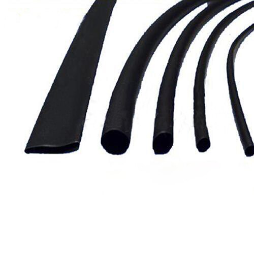 Pegamento negro de doble pared forrado 3:1, manguito de Tubo termorretráctil, Kit de 7 tamaños, 1,2 m