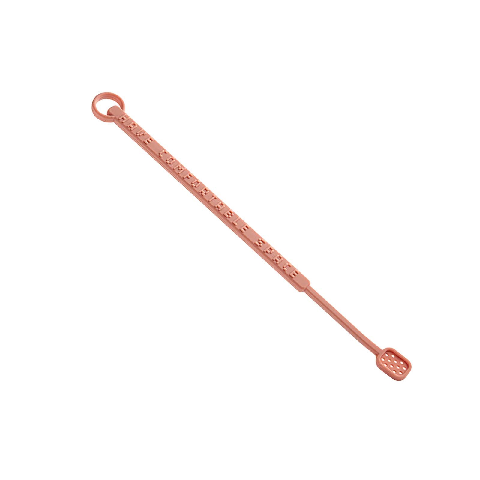 Bâton d'agitation en Silicone cuillère à café bâton d'agitation de jus de thé au lait à longue poignée: 1PC-Pink