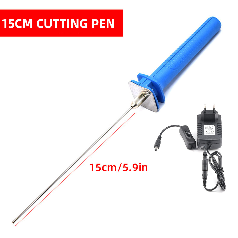 Foam Cutter Pen Electric Foam Polystyrene Cutting Machine Portable Styrofoam Cutter DIY Cutting Tools Film Cutting 15W 110V-240V: light yellow