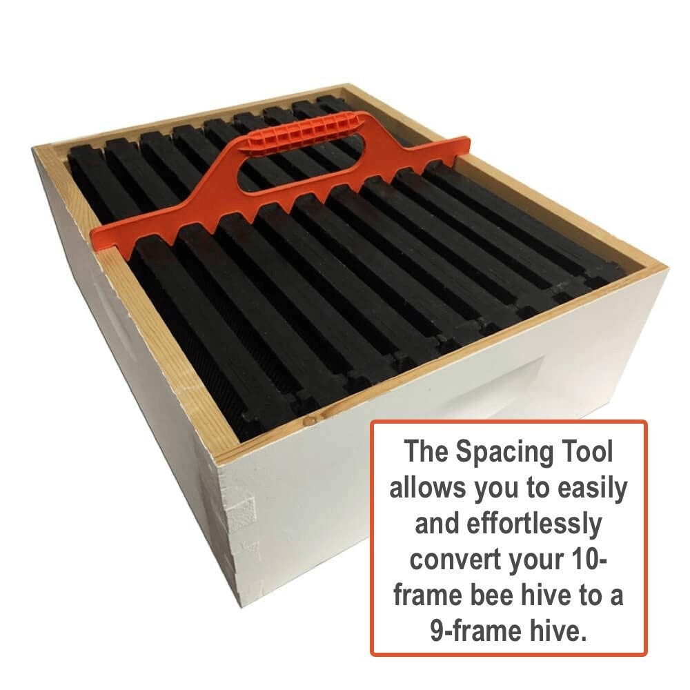 Plastic Frame Spacer Bee Hive Frame Spacing Tool 1Pc Orange garden supplies beekeeping supplies item beekeeping #10
