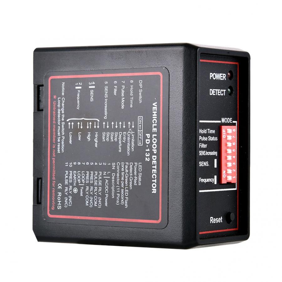 220V Smart Automatic Barrier Opener Vehicle Loop Detector System Four frequency configurations