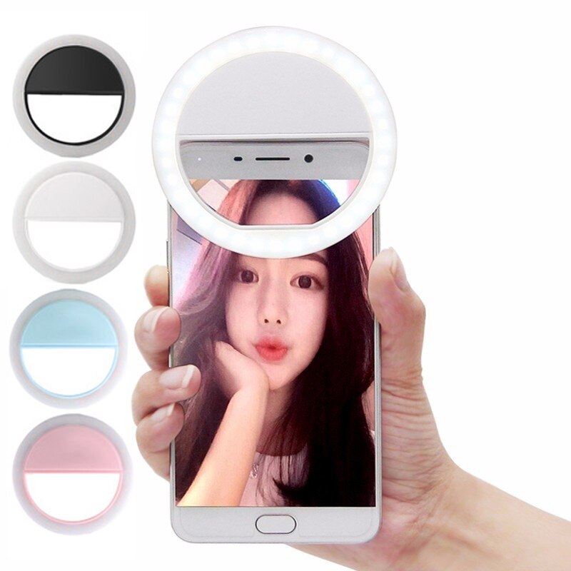 Beauty Selfie Led Light Camera Phone Photography Selfie Light for Xiaomi iPhone Sumsang Smartphone not included the battery