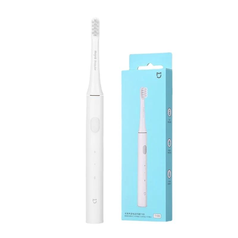 Xiaomi T100 cepillo de dientes eléctrico cabezales Mijia T100 cepillo de dientes de limpieza profunda Oral eléctrico limpieza de dos velocidades: Blanco