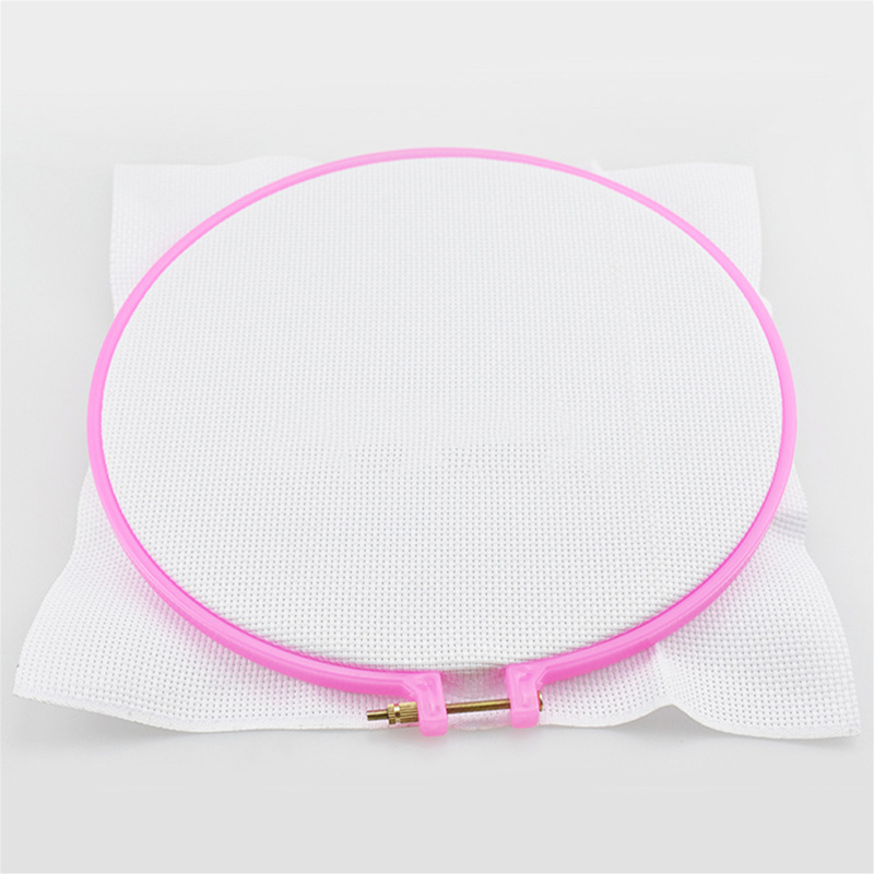 DIY Craft Embroidery Needlework Circles Set Embroidery Thread 50 100 Colors Sewing Tool Adjustable Skein Punch Needle Stitching