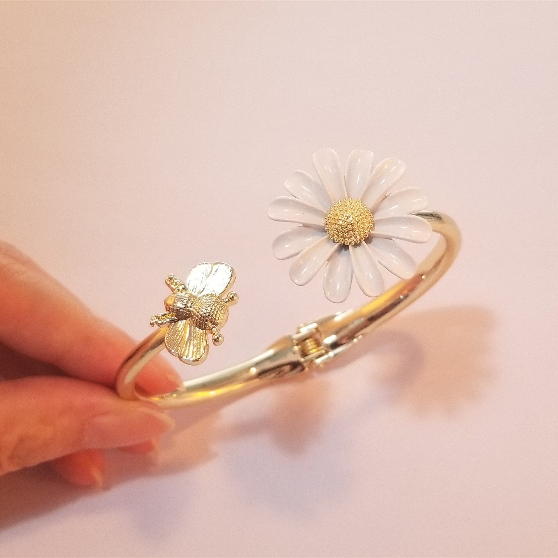 Japonés y bisutería coreana Daisy flor Stud pendientes para el de las mujeres pendientes pulseras anillos collar conjunto de joyas