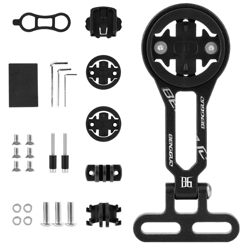 Bicycle Computer Camera Stand MTB Bike Stem Holder for Garmin Bryton Wahoo Giant Light Camera Bicycle Mounts Holder: WHITE