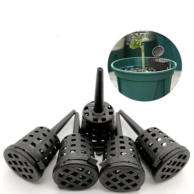 100 Pcs Park Landbouw Orchidee Draagbare Cultiveren Kwekerij Potten Slow-Release Meststof Manden Met Deksel Plant Aquarium