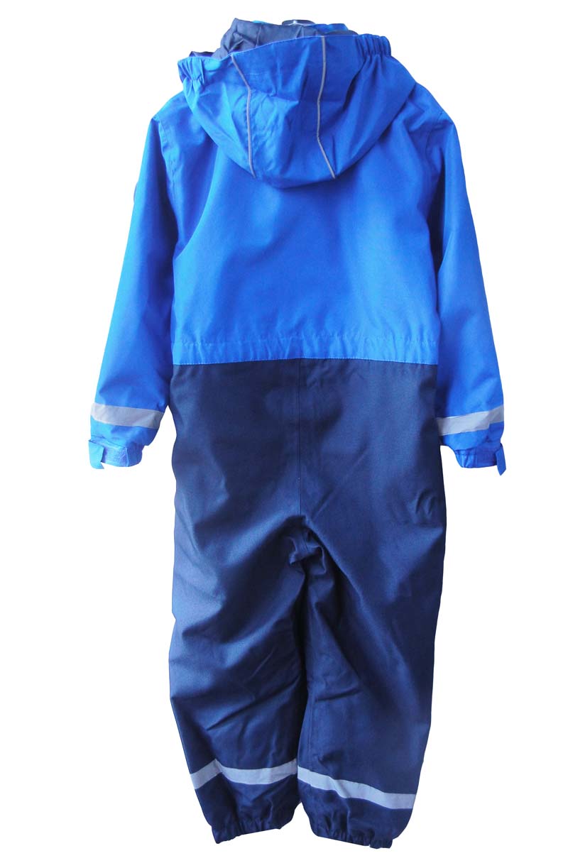 Børn / drenge udendørs jumpsuit, hætteklædt vindtæt / vandtæt overall, regndragt til børn, størrelse 122, 134 til store børn