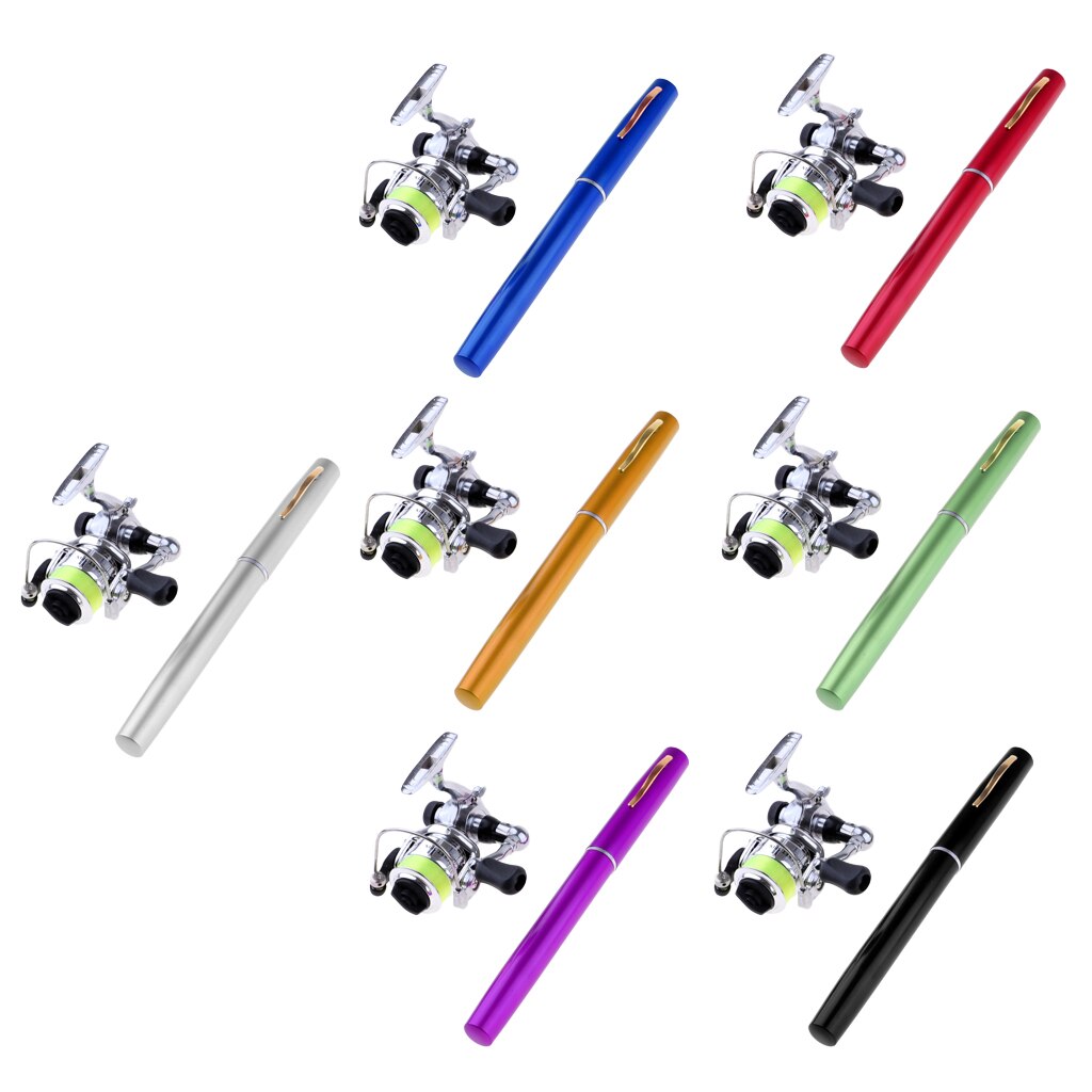 Pen Pocket Fishing Rod and Reel Line Combos Travel Portable Fishing Rod Kits