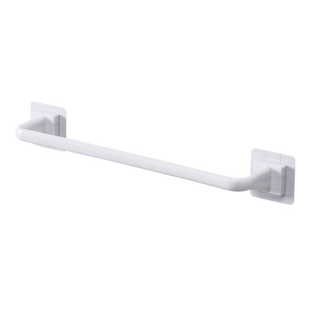 Zelfklevende Handdoek Staaf Handdoekenrek Muur Gemonteerde Zwarte Wc Ruimte Handdoek Barstorage Rail Plank Badkamer Accessoires: White34cm