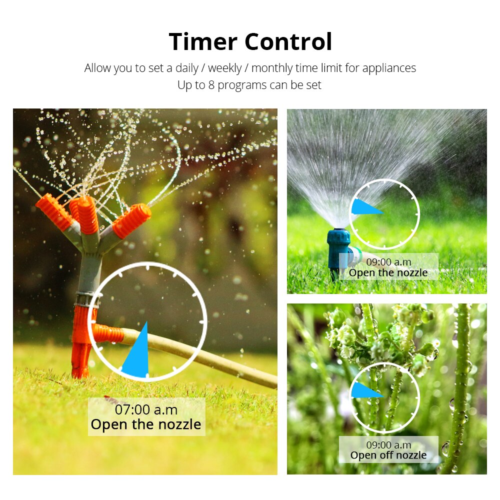 Tuya WiFi Smart Irrigation Electrical Watering Automatic Sprinkler Remote Garden System Timer Alexa Echo Google Home
