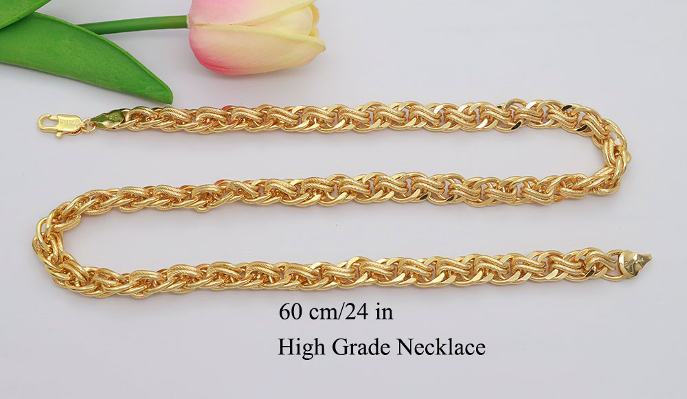 60 cm Necklace Bracelet Jewelery Men Women Punk Chain Gothic Aesthetic Neck Chain and Hand Chain for Party Daily: Imitation Rhodium Plated