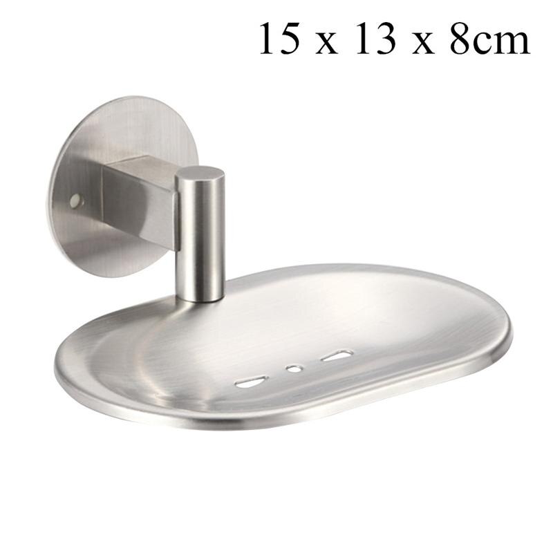 Vliegende Schotel Zeepbakje Rvs Zeep Houder Voor Badkamer En Douche Zeep Houder Double Layer Aftappen Zeepkist: A