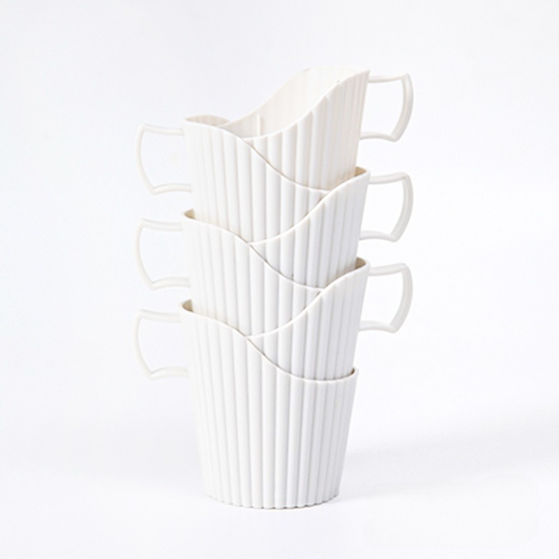 Portavasos de papel desechable, funda para taza de café expreso, antiescaldado, multifuncional, multiusos, para oficina y hogar, 6 uds.: Opaco