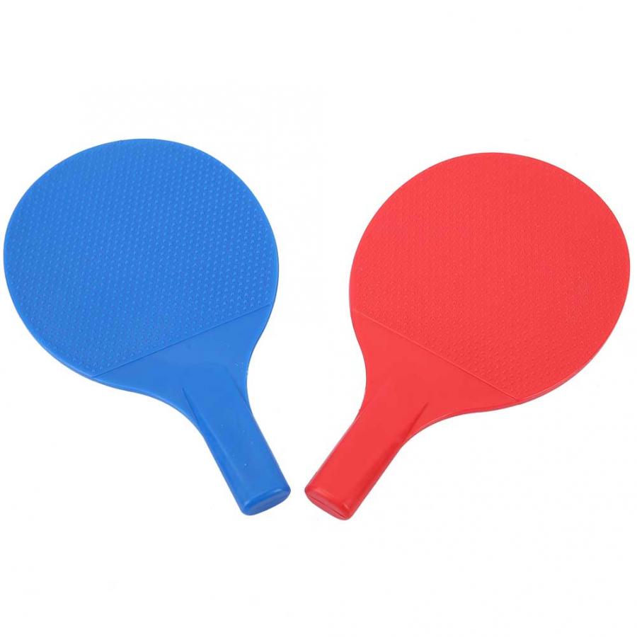 1 Pair Durable Outdoor Children Training Table Tennis Bat Portable Racket Set with 2 Balls racquet sports