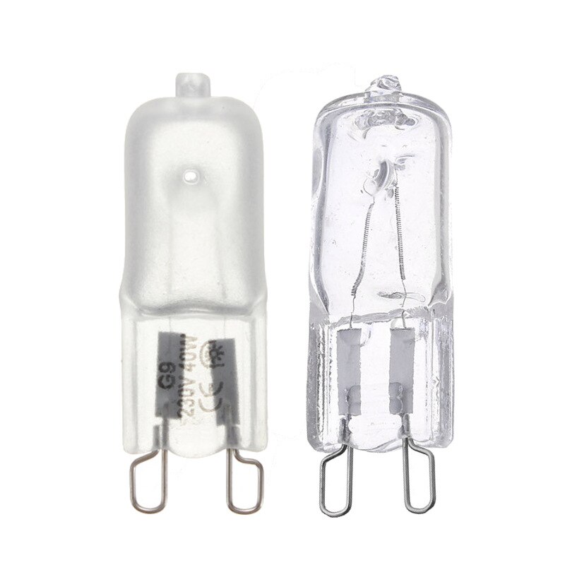 1Pcs Frosted/Clear G9 Halogeen Lamp 230V Gloeilamp 40W Energiebesparing Halogeen Verlichting Lamp 3000K Warm Wit