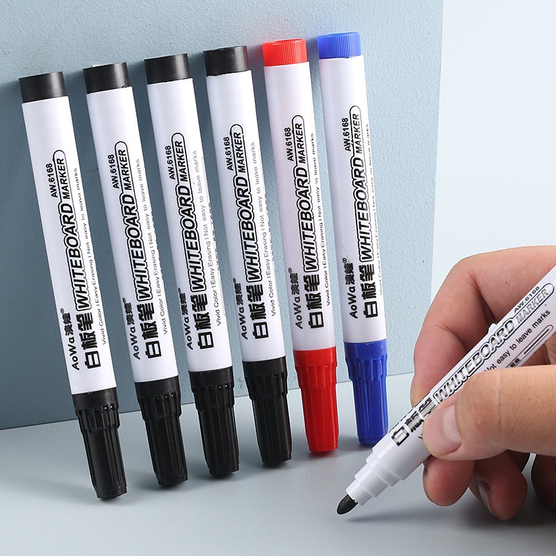 Suddbar Magnetisk Whiteboard Penna - 13.3cm - 10 Pennor/Box - Skola Kontor Konst