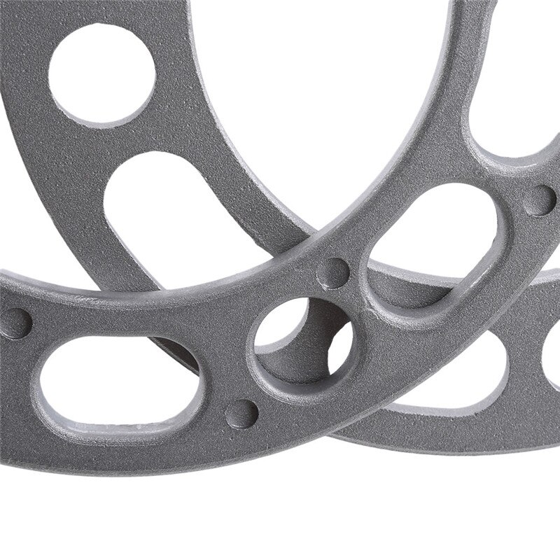 4 stuks universele auto aluminium 3mm 5mm 8mm 10mm wiel afstandshouders shims plaat 4 5 bout voor 4 x 100 4 x 114.3 5 x 100 5 x 108 5 x 114.3 5 x 120