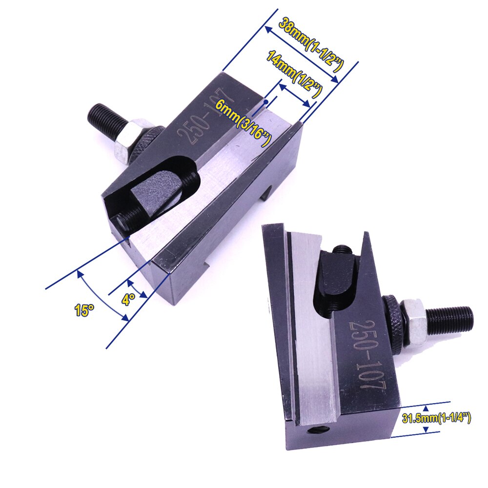 1PCS 250-101 102 104 107 110 Piston Quick Change Toolpost Boring Turning Holder Tool for 12" CNC Metal Lathe lathe tool