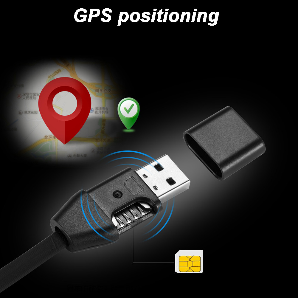 Localizador GPS Excelvan cable cargador micro-USB para escuchar voz GSM GPRS en tiempo Real para todos los vehículos H0305