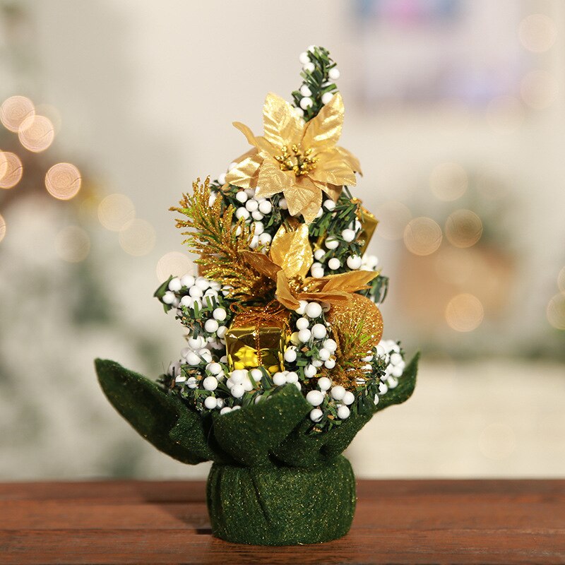 20cm bord juletræ dekoration fyrretræ mini xmas træ juledekorationfestival miniature træ år: 8