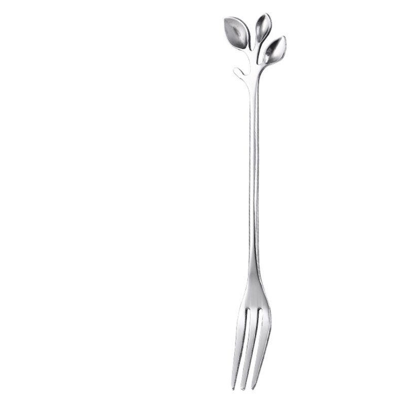 Blume Vasen Keramik Metall Obst Gabel Lagerung Krug Fleisch Anlage Dekoration Topf Mini Kreative Schreibtisch Ornament Heimat Dekor Handwerk Gläser: Frucht Gabel-Silber--5p