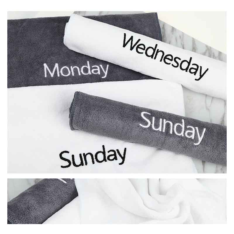 7 jours semaine serviette de Sport à séchage rapide en fibre Ultra-fine serviette de Sport en microfibre