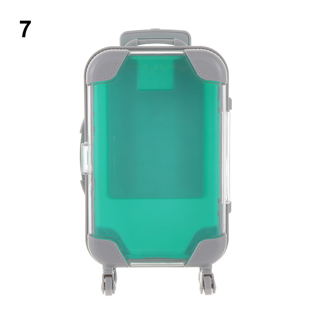 Mini Wagen Gepäck für Verpackung Puppe Schmuck Kleine Kleidung SchöNe Koffer Puppenhaus Dekoration Kunststoff Miniatur Spielzeug Stamm: A-7
