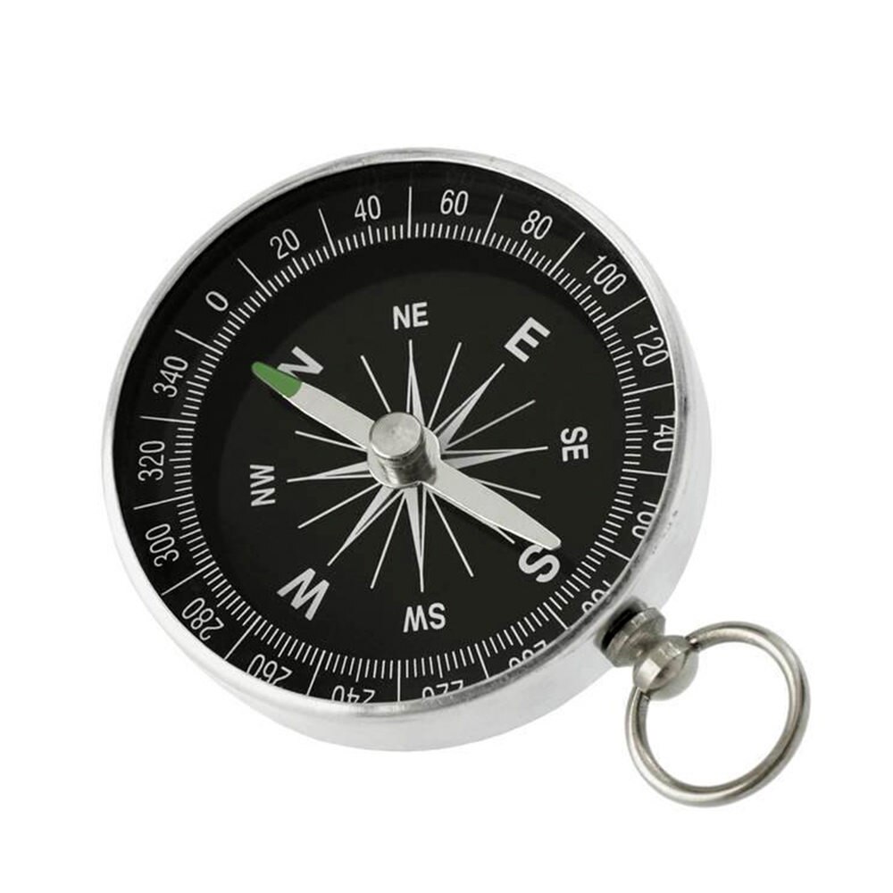 Draagbare Aluminium Lichtgewicht Emergency Kompas Mini Sleutelhanger Outdoor Survival Kompas Tool Navigatie Wilde Tool