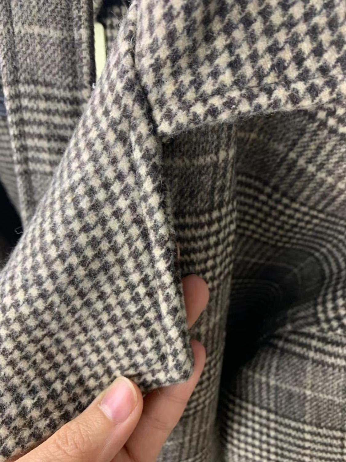 Abrigo de lana para mujer Vintage, abrigo largo y grueso para mujer, abrigos, chaquetas, abrigo largo tejido para Otoño e Invierno
